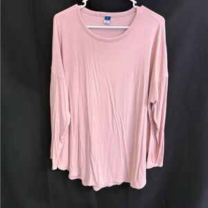 Old Navy Soft Pink Long Sleeve Tee